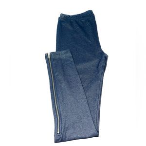 Miley Cyrus & Max Azria denim zip leggings